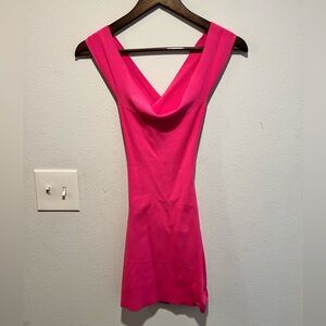 Superdown hot pink bandage style dress, size M